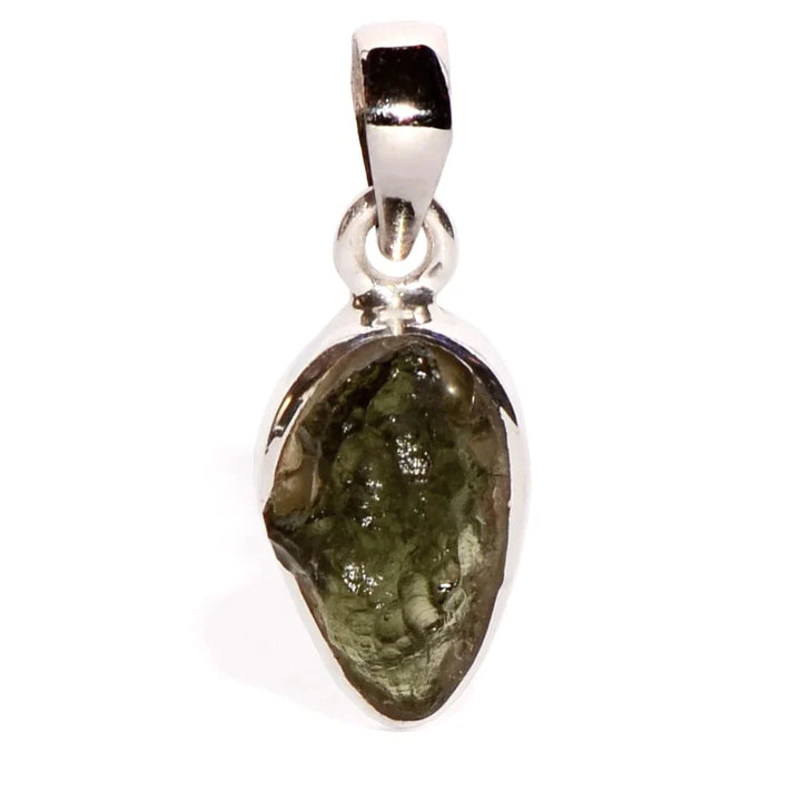 Moldavite Sterling Silver Pendant