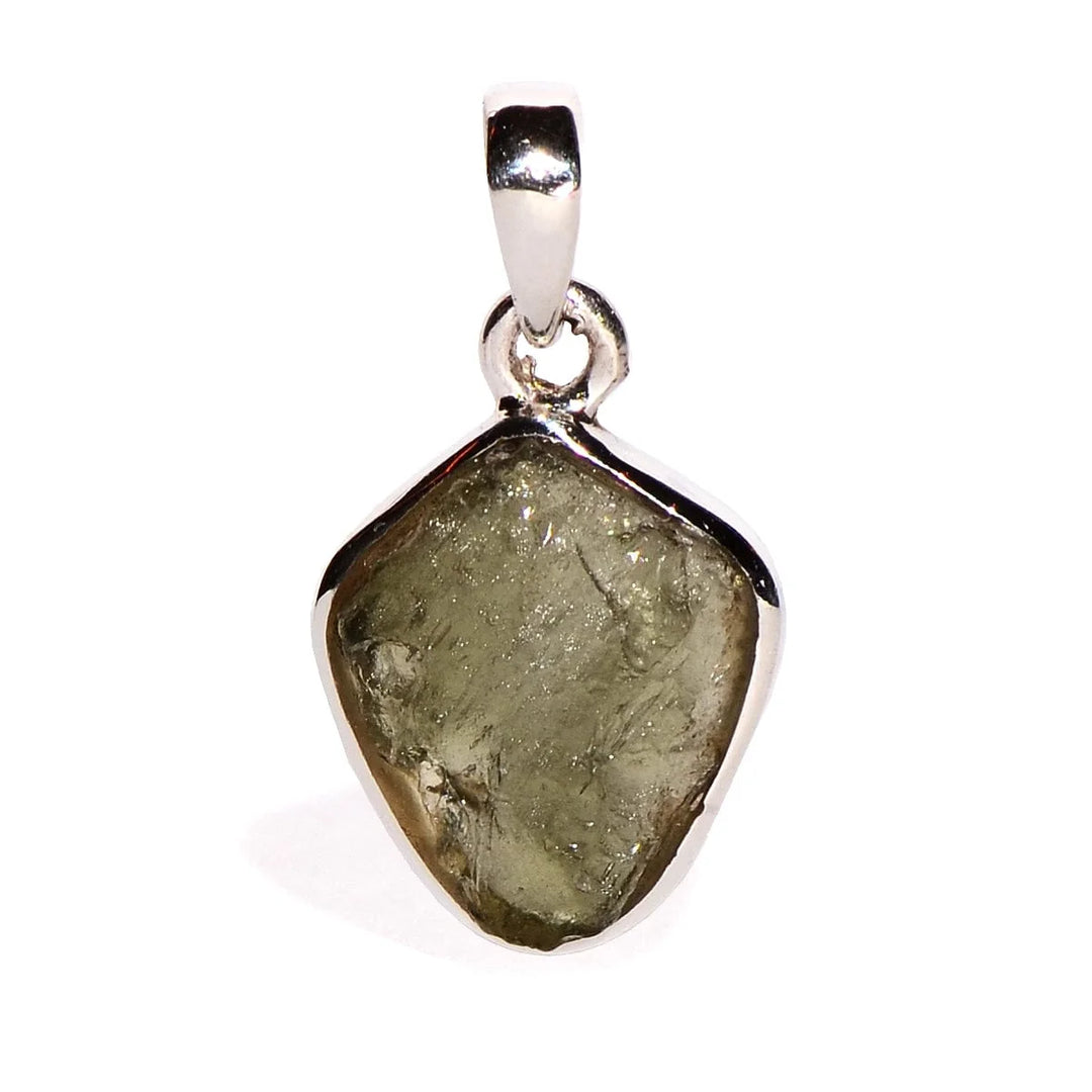 Moldavite Sterling Silver Pendant