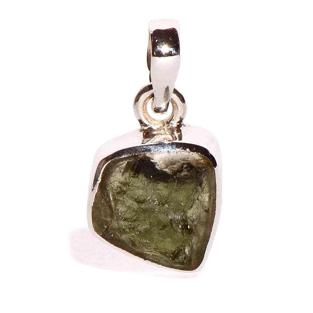 Moldavite Sterling Silver Pendant