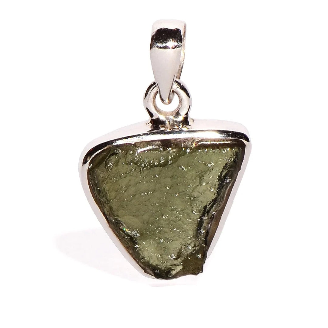 Moldavite Sterling Silver Pendant