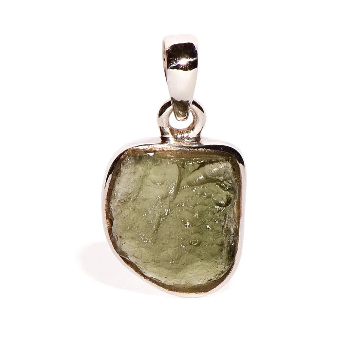 Moldavite Sterling Silver Pendant