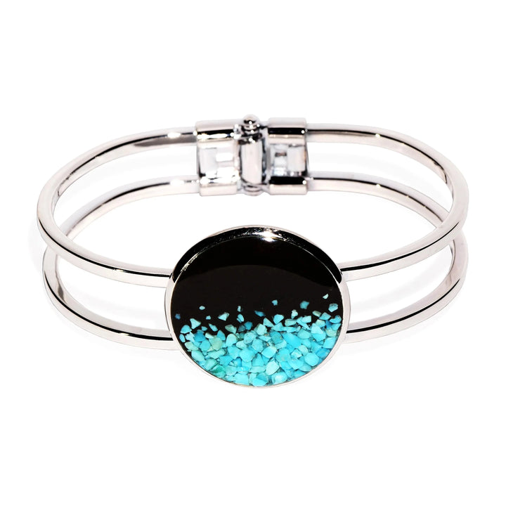 Turquoise & Cathedral Rock Charged Bracelet on white background