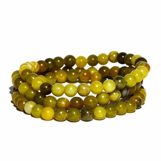 Buy Nephrite Jade Beaded Bracelet 6mm for Luck and Protection