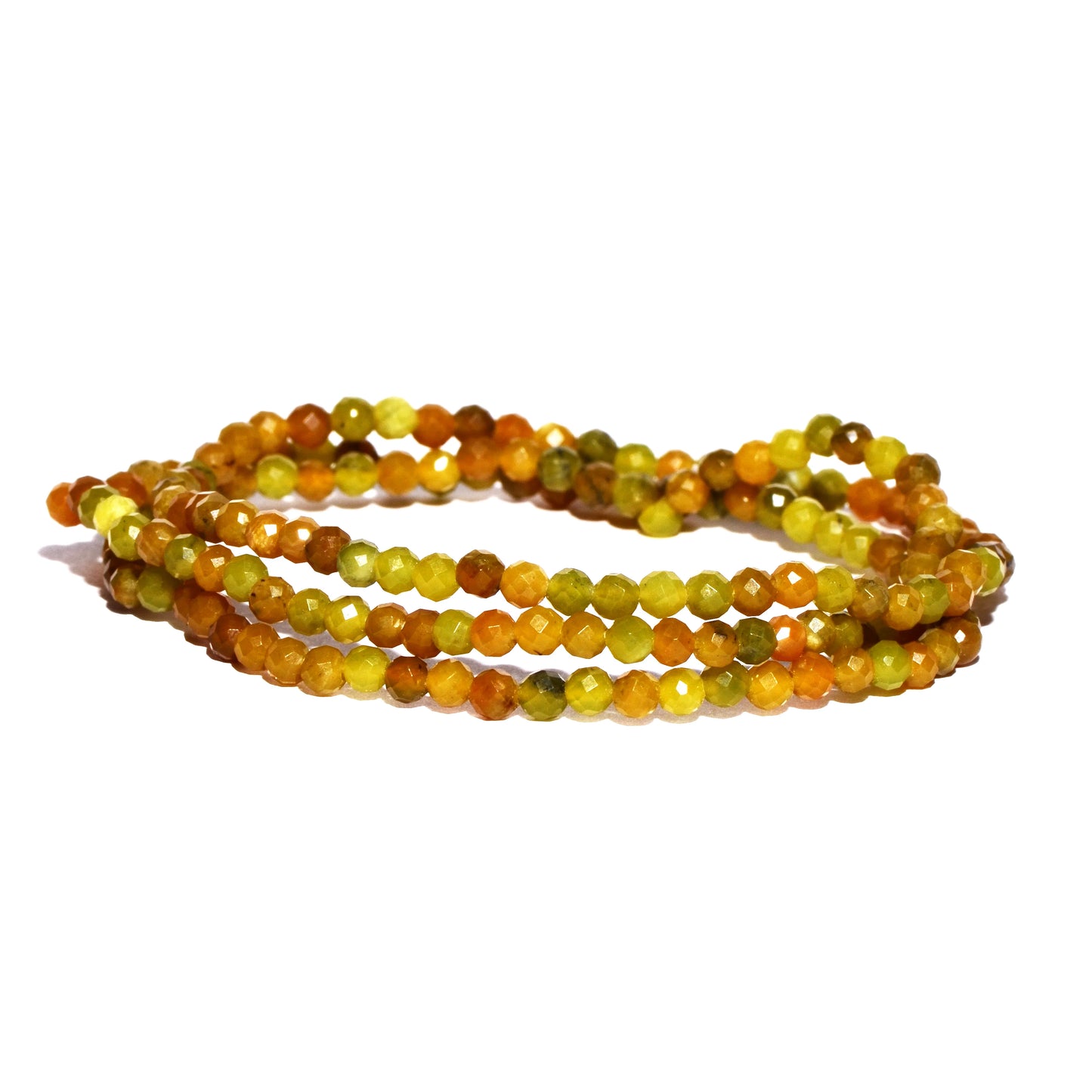 Buy Chrysoprase 3mm Faceted Beaded Bracelet to assist with Self-Healing