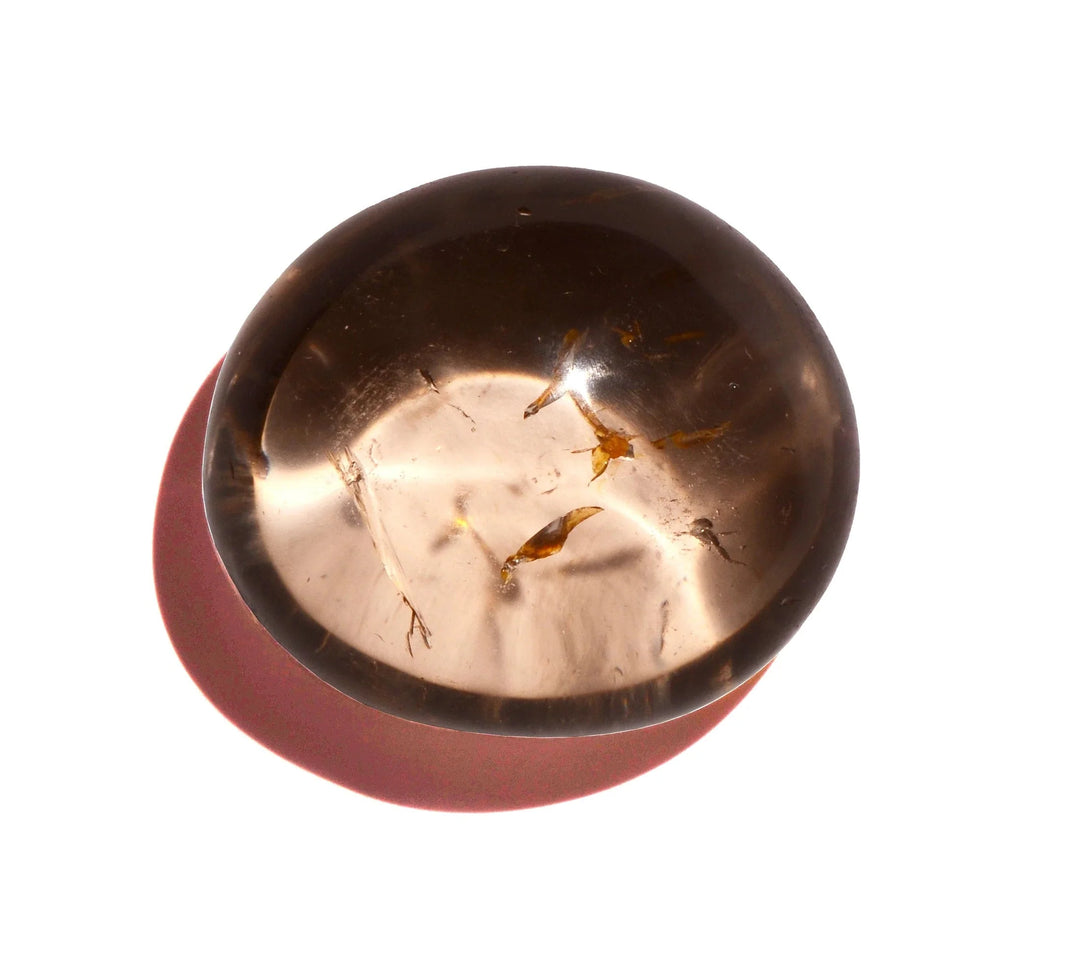 Smoky Quartz Palm Stone - Polished
