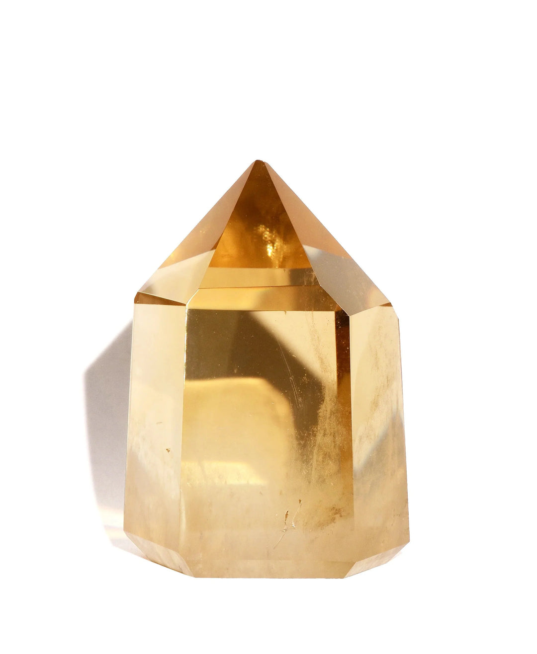 High Quality Citrine Point - Flat Base
