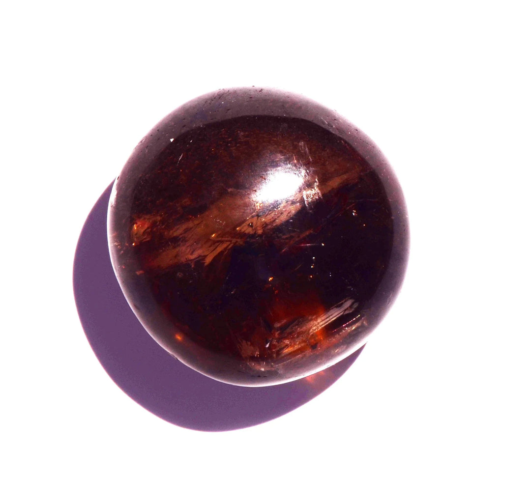 Smoky Quartz Palm Stone - Polished