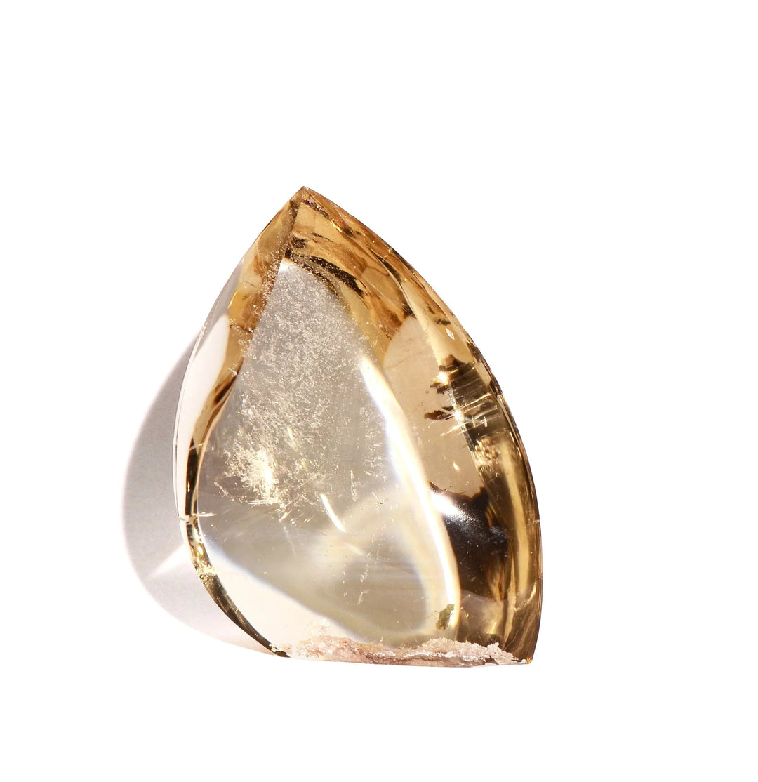 Citrine Polished Form - Flame - Flat Base