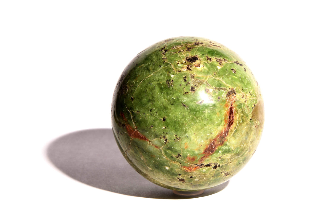 Chrysoprase Sphere - Polished