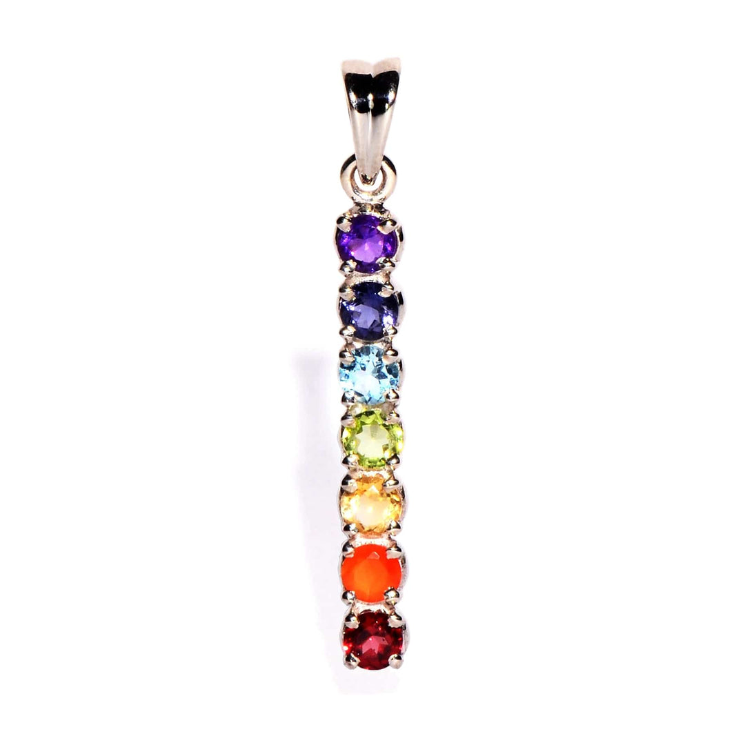 Buy 7 Chakra Sterling Silver Pendant to Balance the Chakras