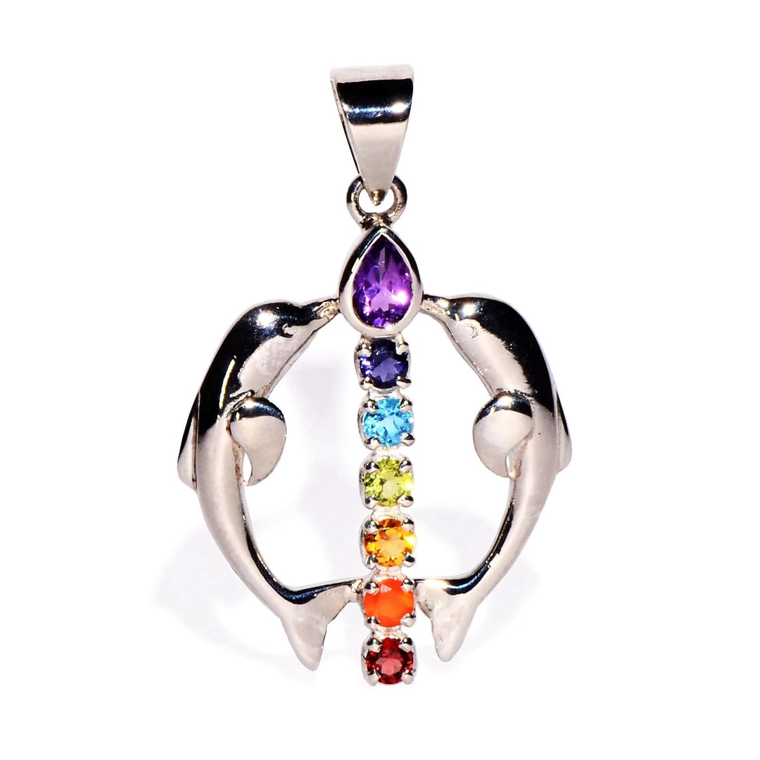 Buy 7 Chakra Sterling Silver Pendant to Balance the Chakras