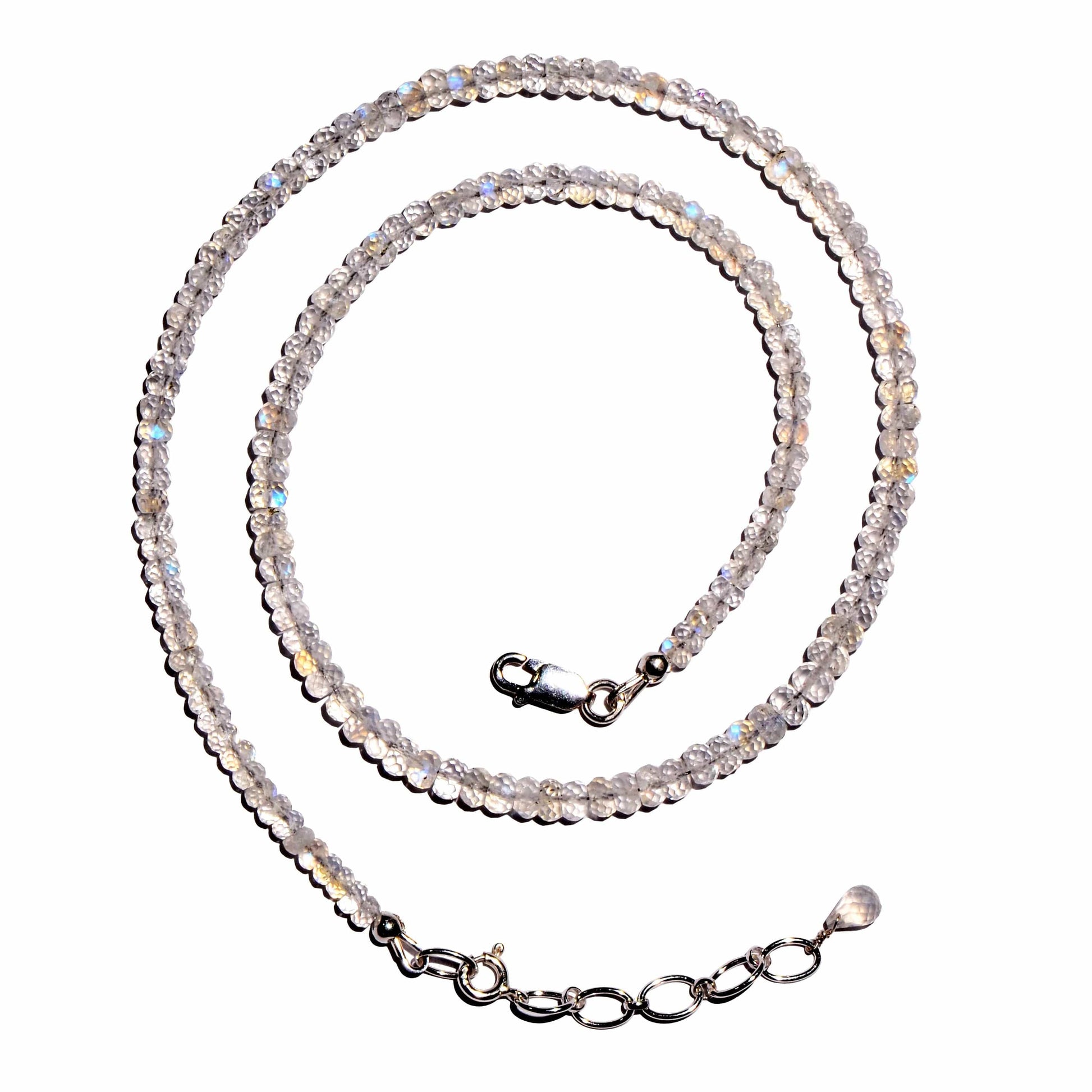 Buy Rainbow Moonstone Faceted Microbead Necklace 4mm for the goddess stone.