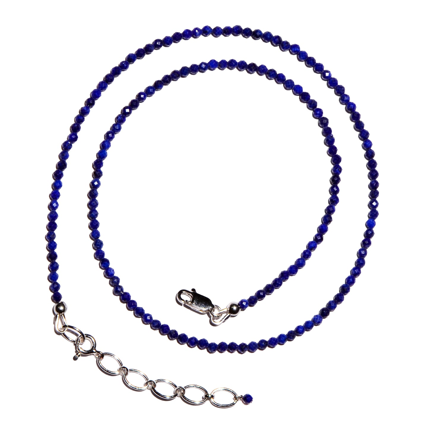 Buy Lapis Lazuli Faceted MIcrobead Necklace 2.5mm for the stone of Truth