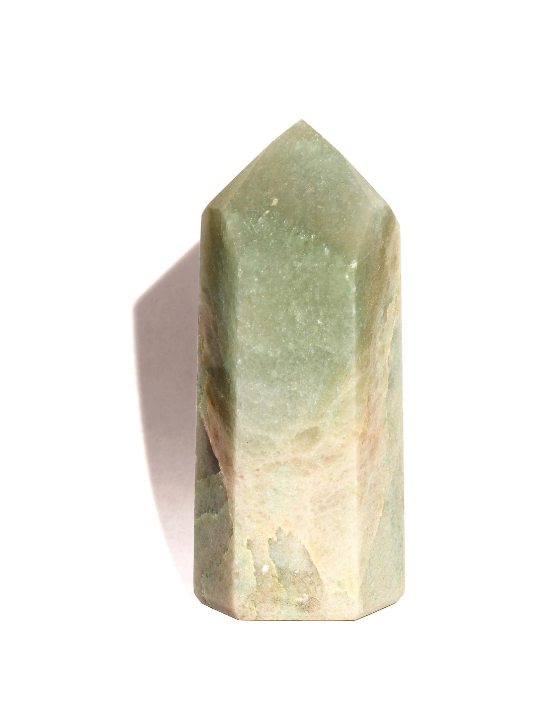 Green Aventurine Point - Flat Base