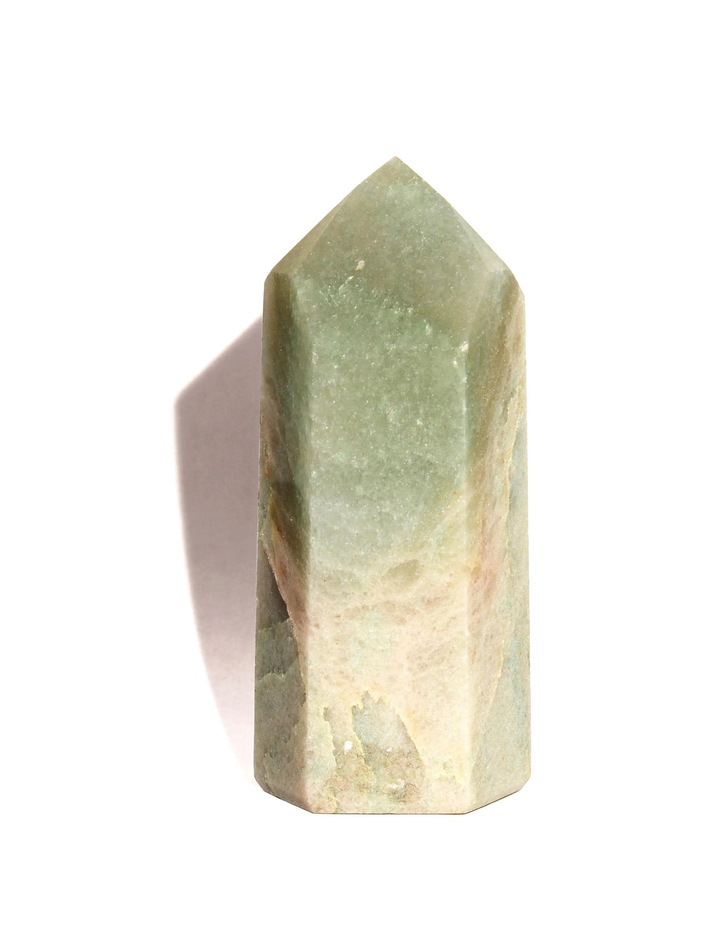 Green Aventurine Point - Flat Base