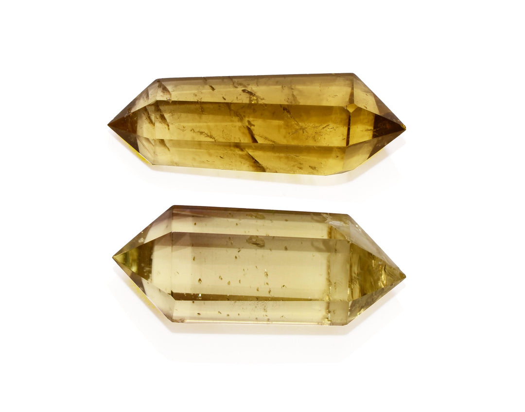 healing crystals: smoky citrine point - Double Terminated