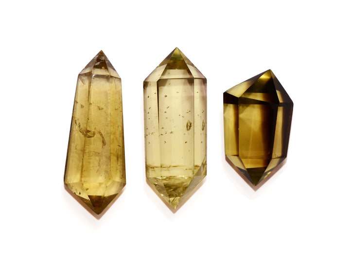 healing crystals: smoky citrine point - Double Terminated