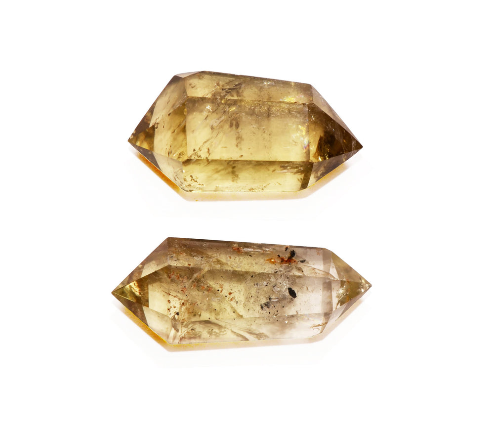 healing crystals: smoky citrine point - Double Terminated