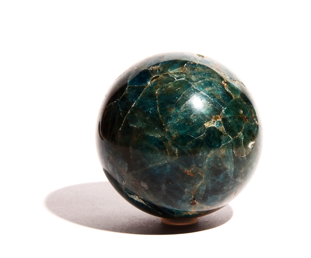 Blue Apatite Sphere - Polished