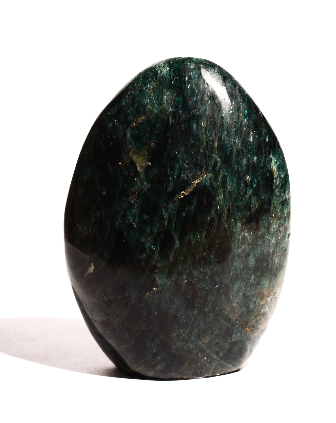 Blue Apatite Polished Form - Flat Base