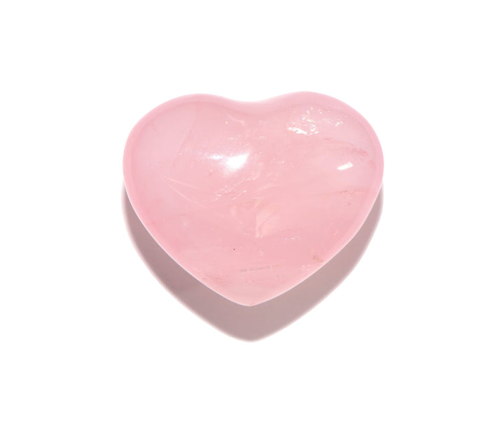 Rose Quartz Heart - Carved Crystal