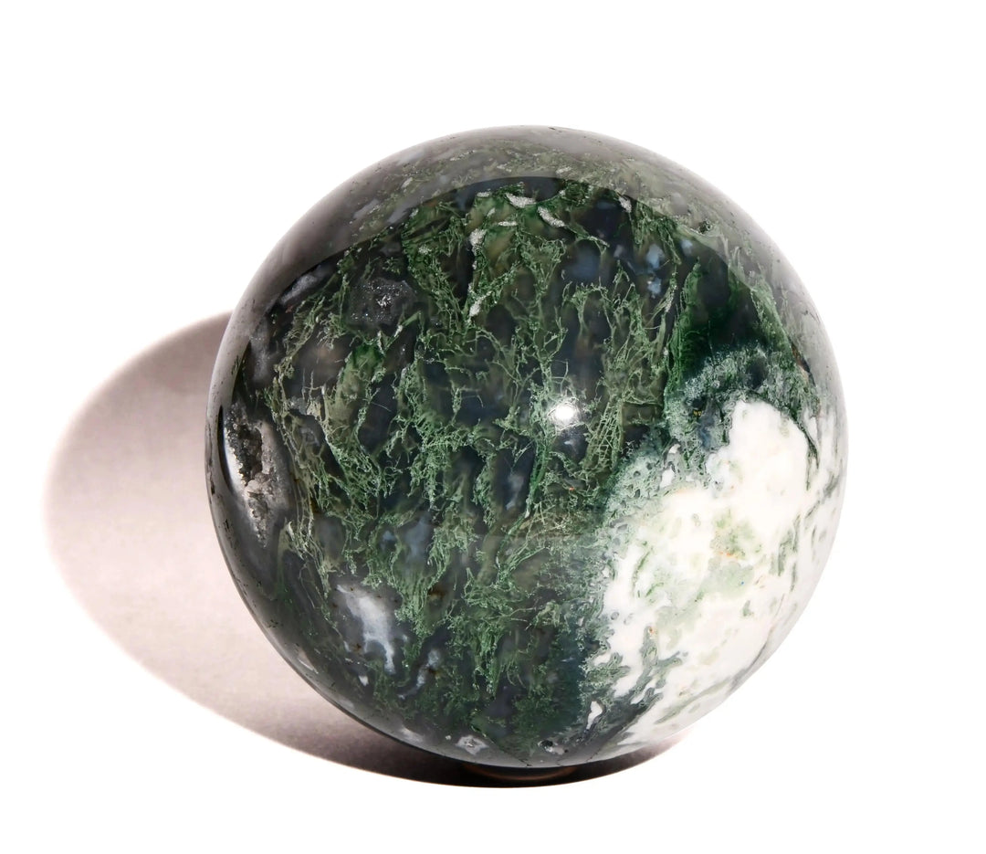 Green Moss Agate Sphere