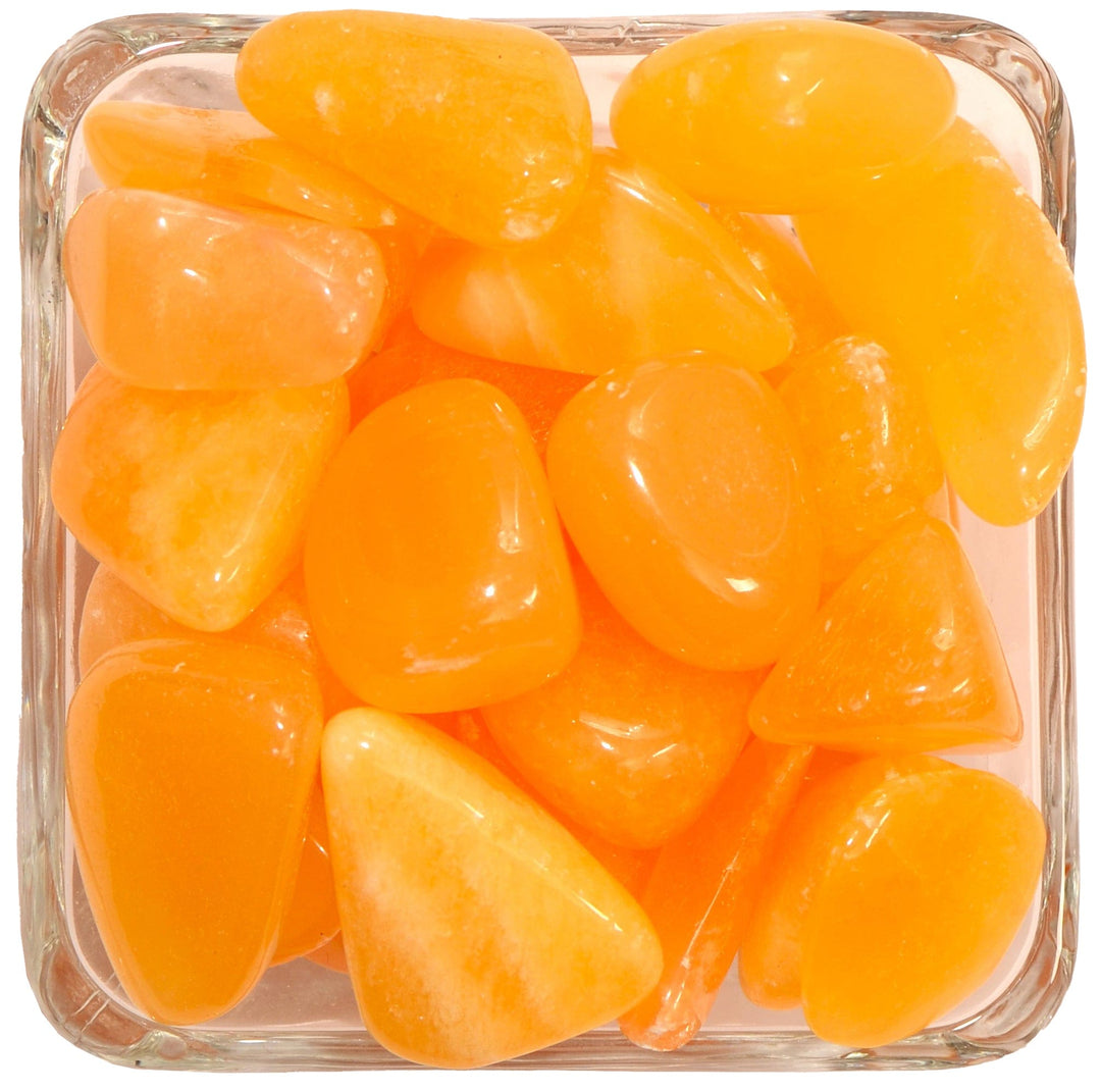 Small Tumbled Orange Calcite Stones