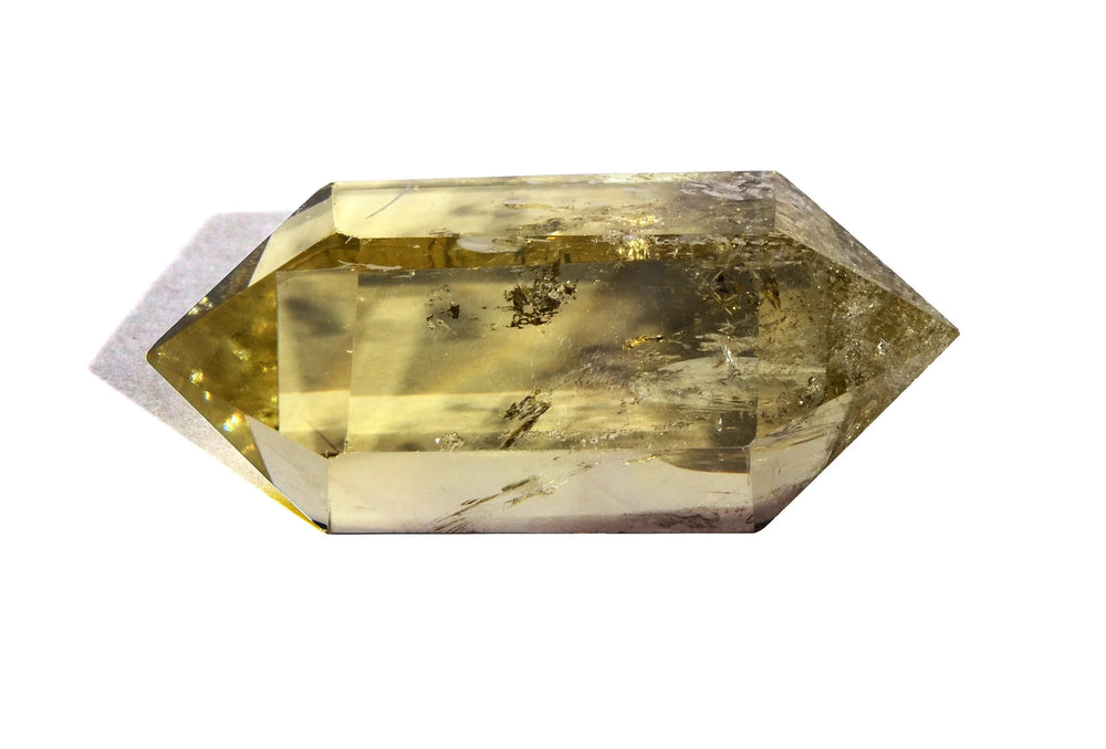 Lemon Quartz Double Terminated Point - Polished