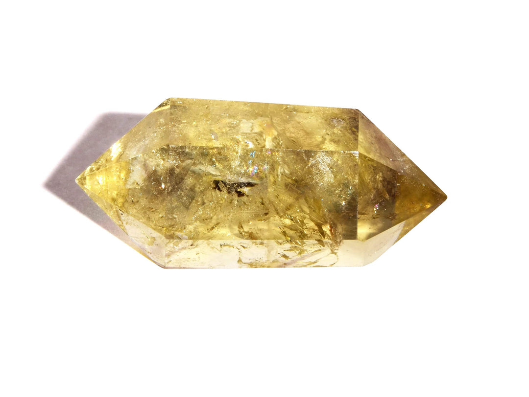 Lemon Quartz Double Terminated Point - Polished