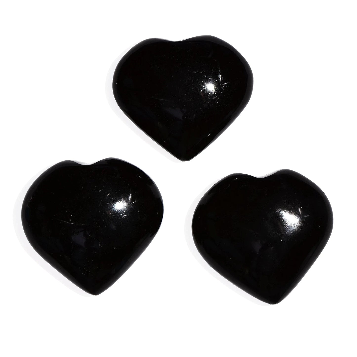 Obsidian Heart Crystal Carving