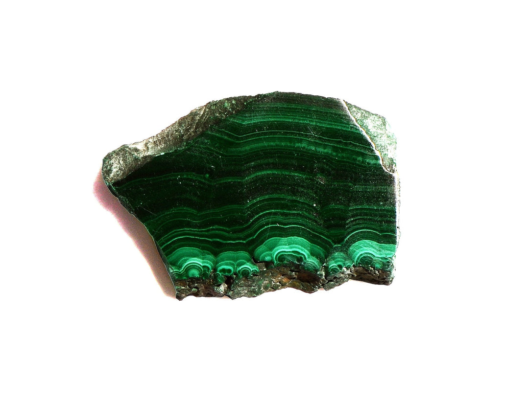 Malachite Slice - Polished