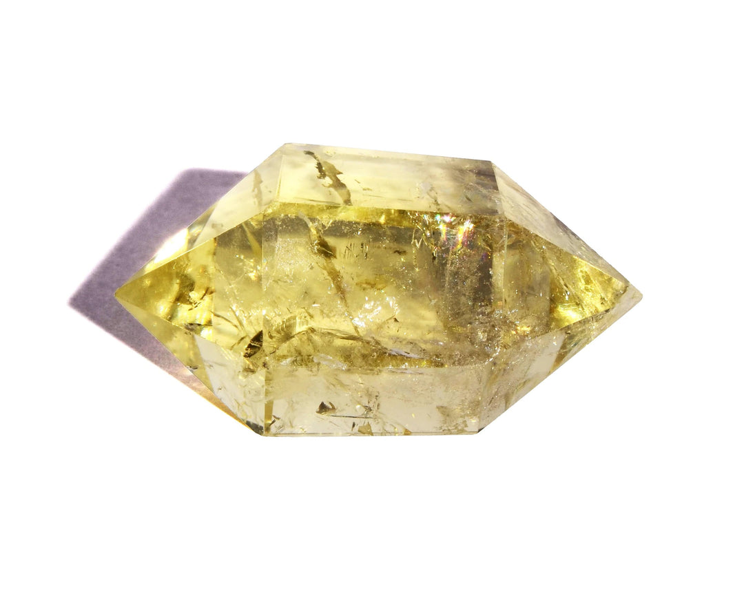 Lemon Quartz Double Terminated Point - Polished
