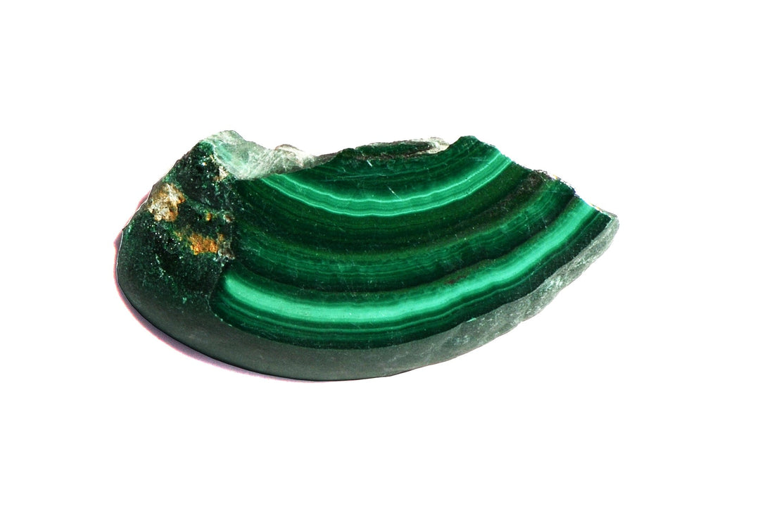 Malachite Slice - Polished