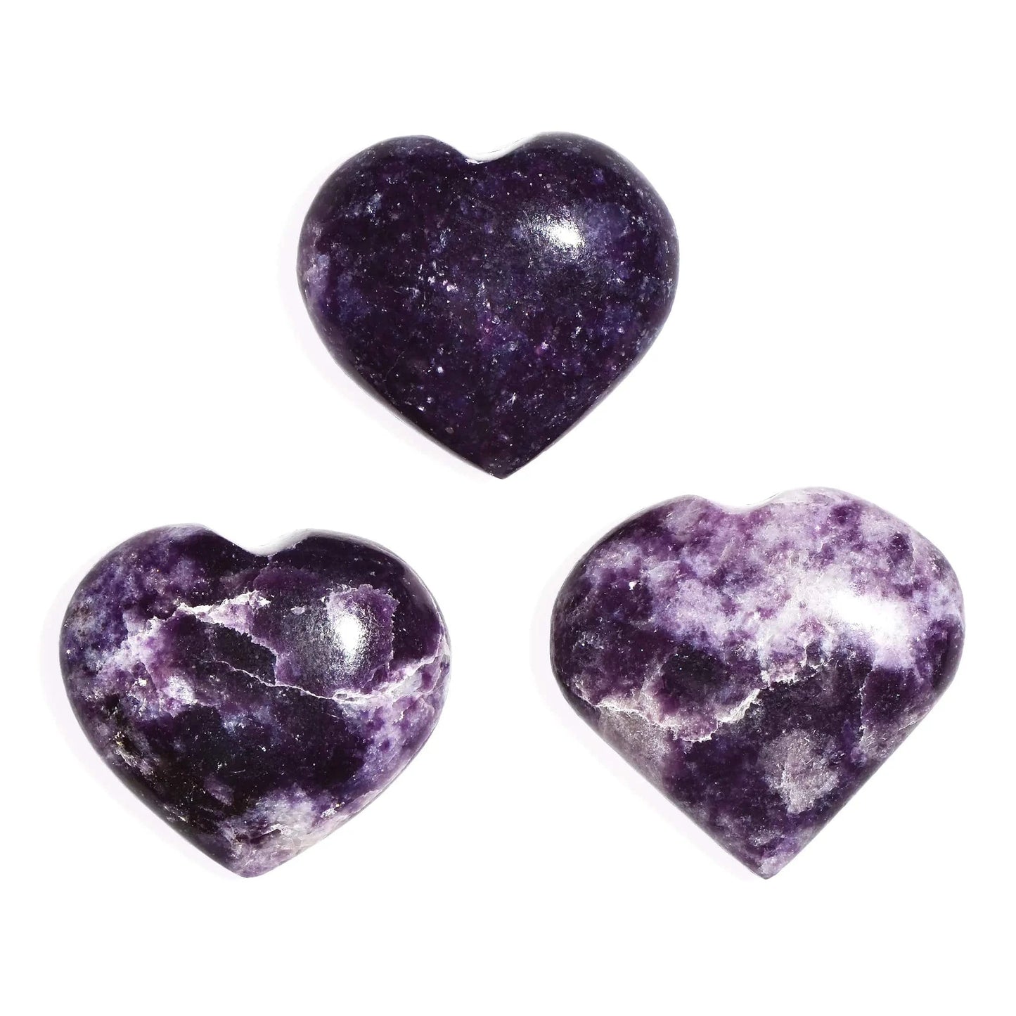 Lepidolite Heart Carved Crystal