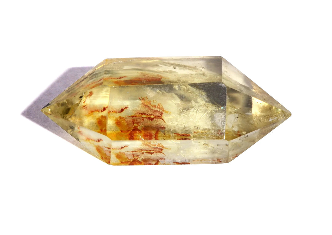 Lemon Quartz Double Terminated Point - Polished