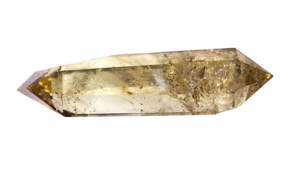 Lemon Quartz Double Terminated Point - Polished