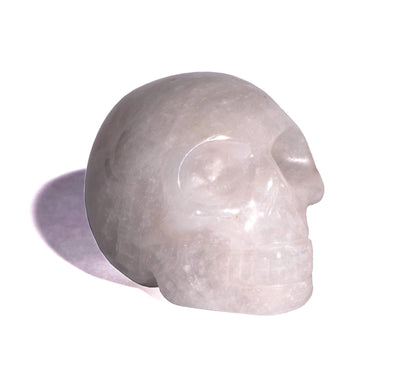 Clear Quartz Skull - Crystal Carving - Polished