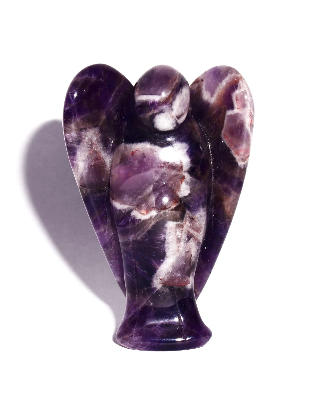 Chevron Amethyst Carved Angel