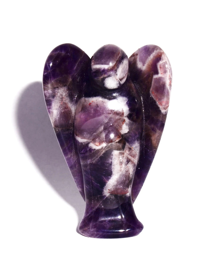 Chevron Amethyst Carved Angel