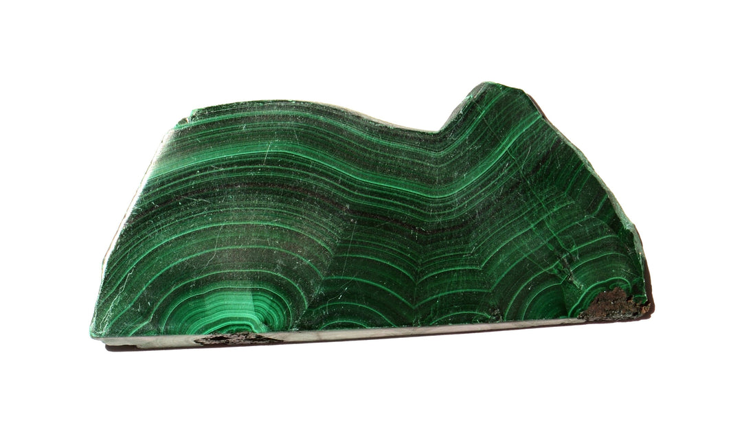 Malachite Slice - Polished