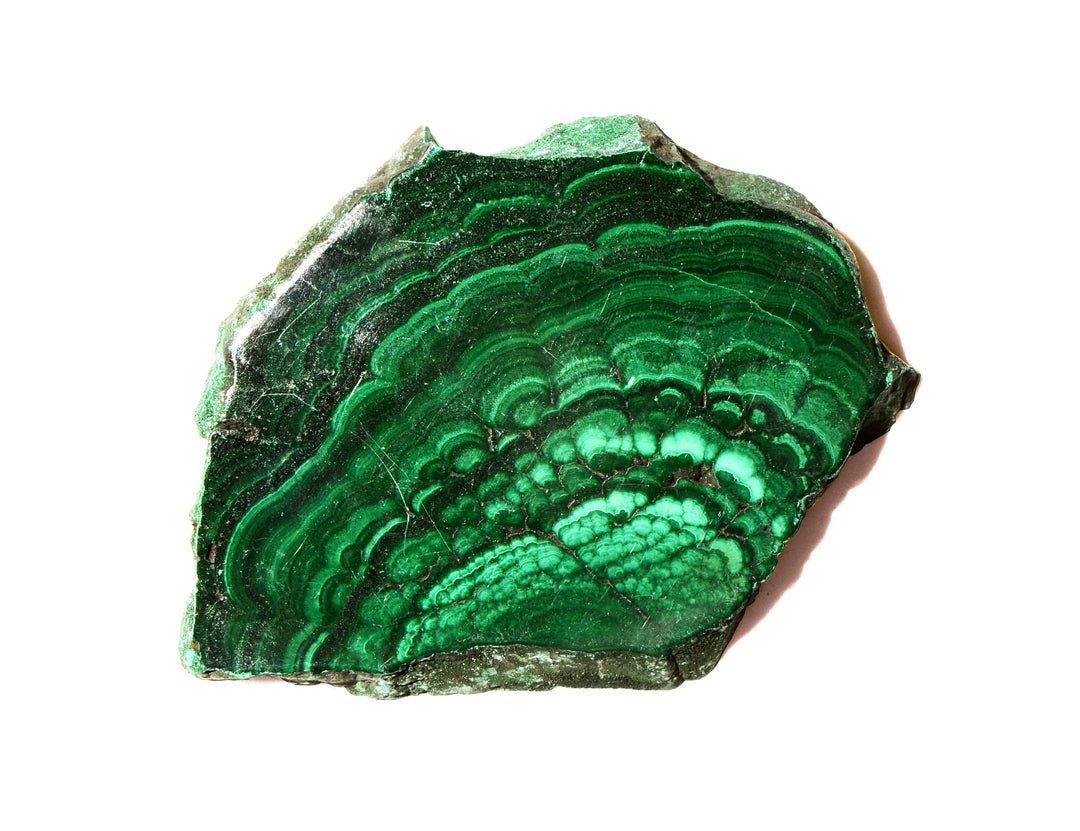 Malachite Slice - Polished