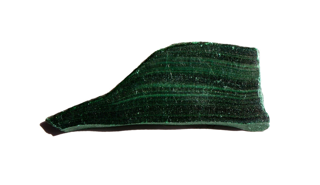 Malachite Slice - Polished
