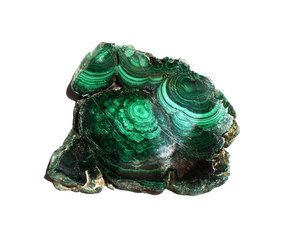Malachite Slice - Polished