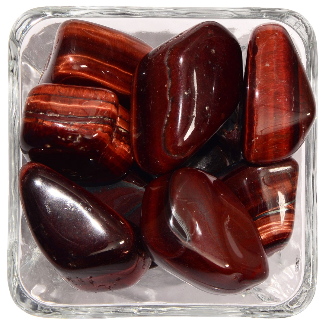 Red Tiger Eye Tumbled Stone - Polished