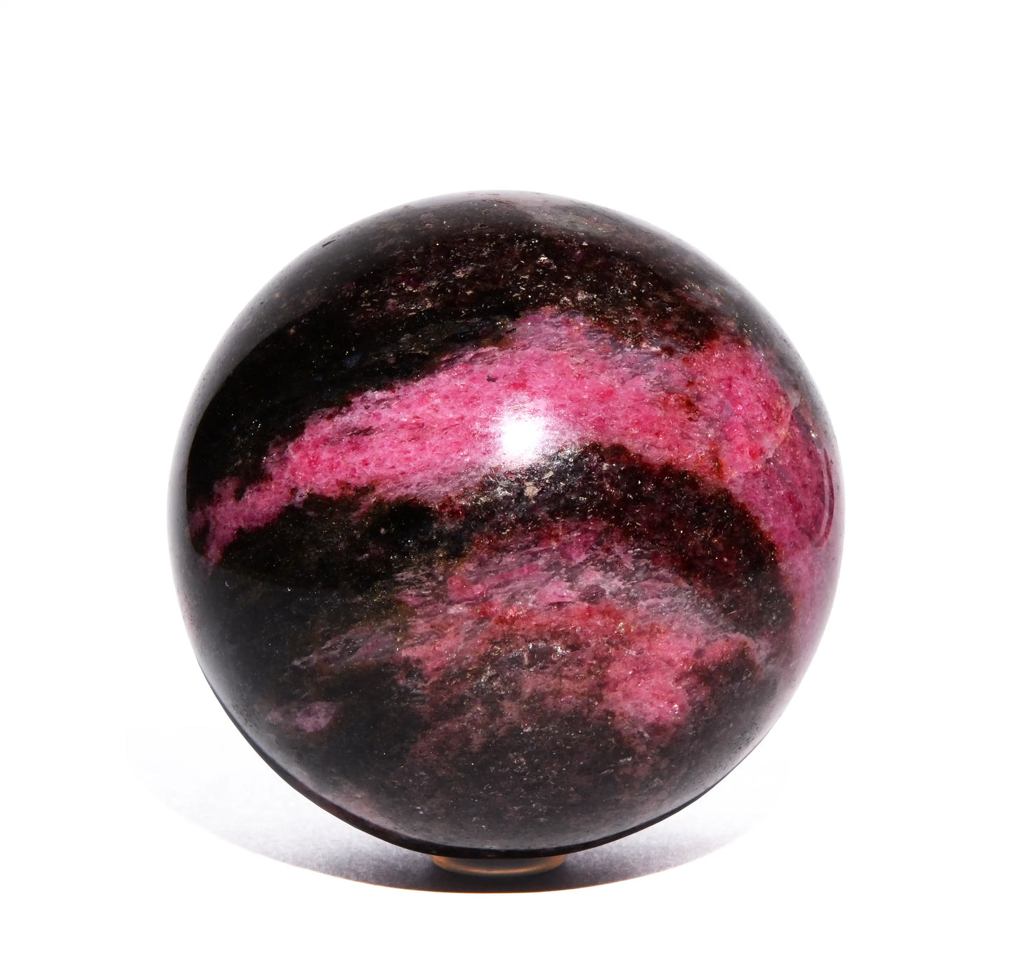 3 inch Rhodonite Sphere - Polished