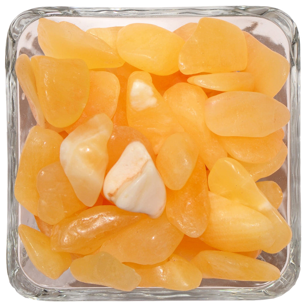 Small Tumbled Orange Calcite