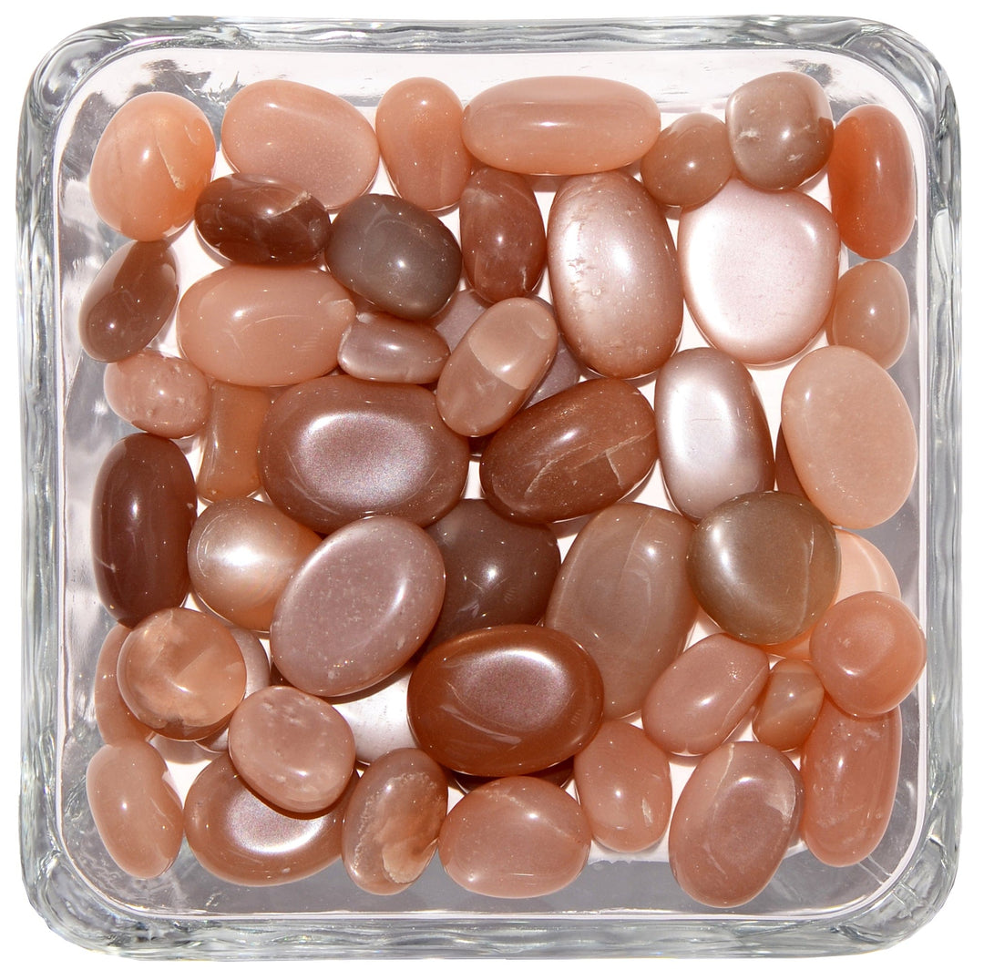 Peach Moonstone Tumbled Stone - Polished