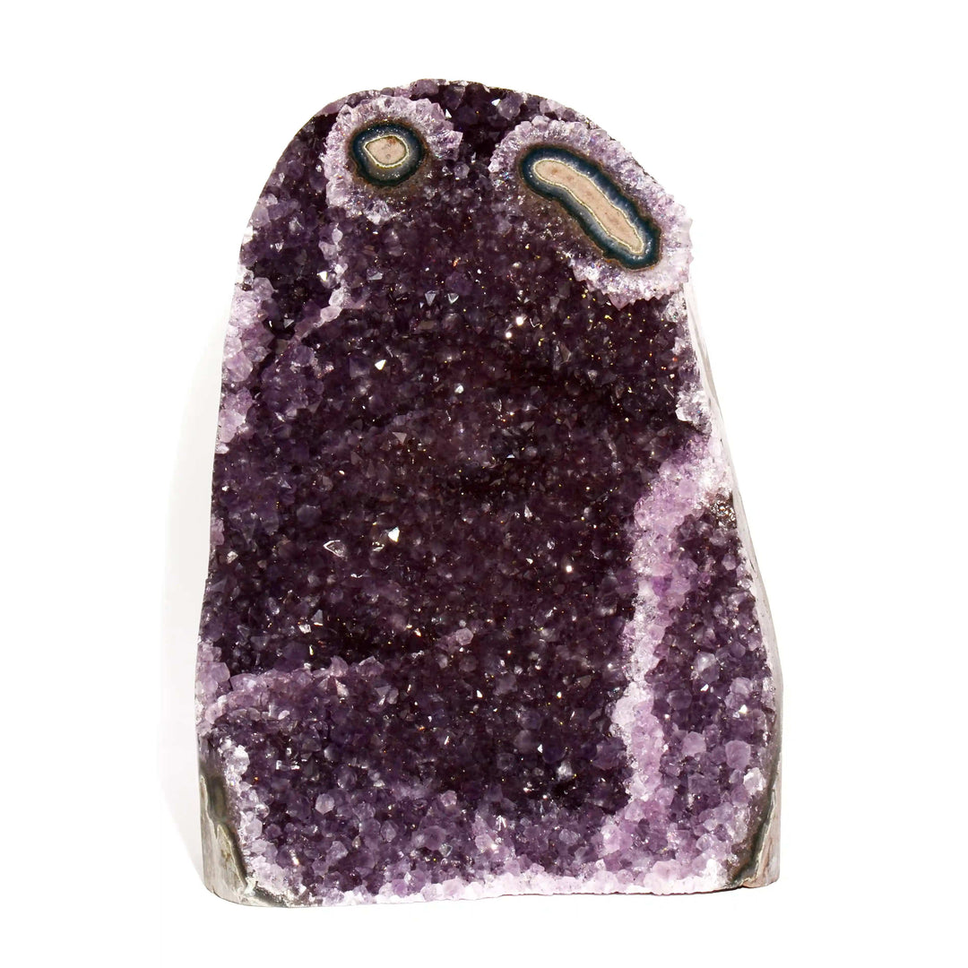 Buy Amethyst as a crystal known for protection and intuition.