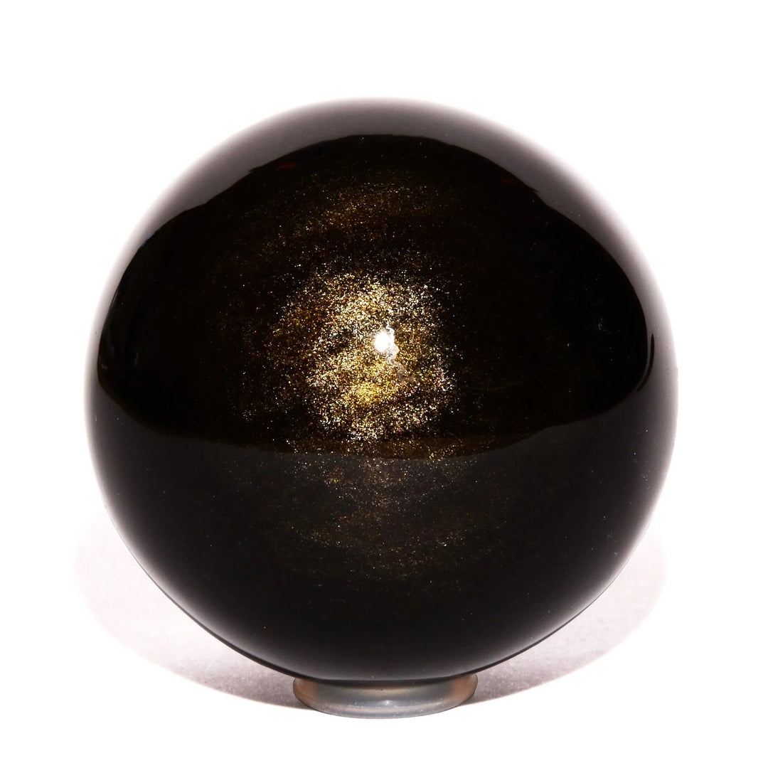 Gold Sheen Obsidian Sphere