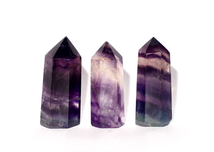Rainbow Fluorite Point - Flat Base